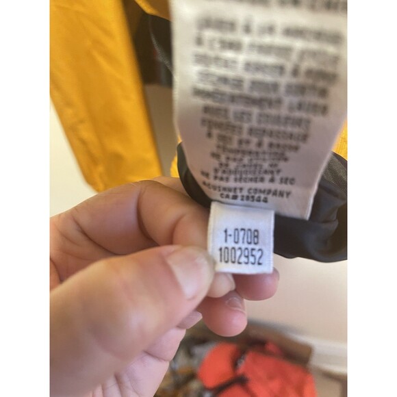 FootJoy Dryjoys Orange Jacket Mens XL Tour Collection Golf Rain Wind Full Zip - Picture 7 of 8